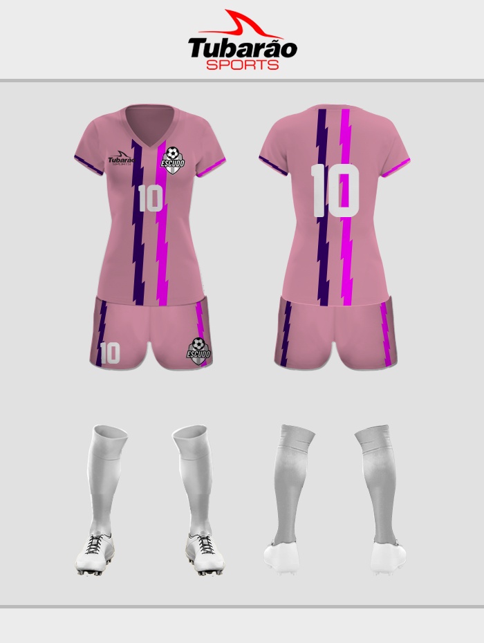 Simulador de uniformes de futebol feminino, modelos de jogos de